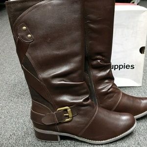 hush puppies wide calf boots